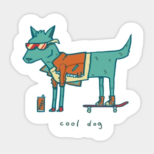 Cool dog Sticker